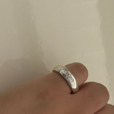 CELINE 셀린느 클래식 로고 볼드라인 링 반지 silver.925 [1:1제작]