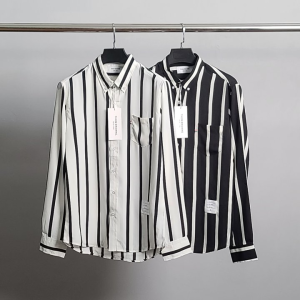 ●4월 판매 1위● THOM BROWNE 톰브라운 흑백 스트라이프 셔츠