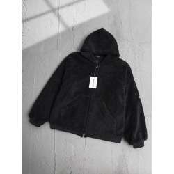BALENCIAGA 발렌시아가 라벨 패치 플리스 오버핏 자켓