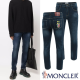 MONCLER 몽클레어 그레노블 네온 프린트 워싱 슬림진