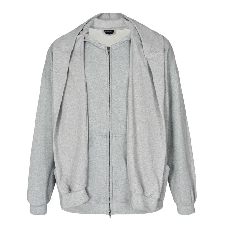 BALENCIAGA 발렌시아가 레이어드 코튼 후드집업