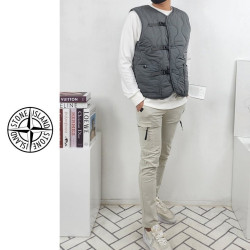 STONE ISLAND 스톤아일랜드 캠프 퀄팅 패딩 베스트 2COLOR