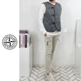 STONE ISLAND 스톤아일랜드 캠프 퀄팅 패딩 베스트 2COLOR