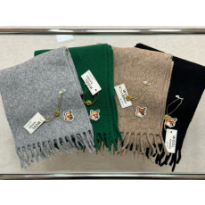 MAISON KITSUNE 메종키츠네 폭스헤드 울 머플러