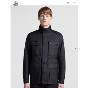 MONCLER 몽클레어 나일론 퓨어 롱슬리브 버튼포켓 레인워어 자켓