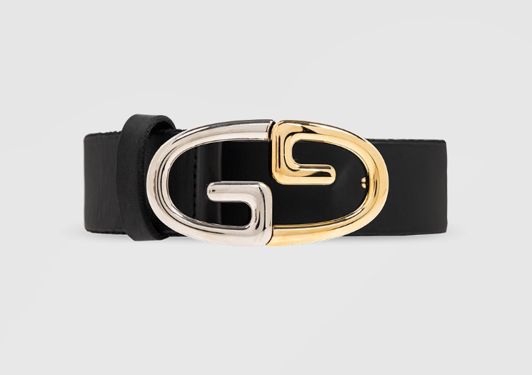 GUCCI 구찌 투톤 메탈 벨트