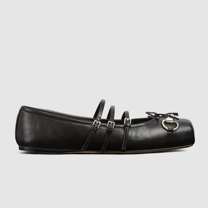 GUCCI 구찌 여성용 샌들 홀스빗 플랫 슈즈 821219