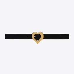 SAINT LAURENT 세인트로랑 포니 이펙트 가죽 하트 모양 벨트 650322 (30mm)