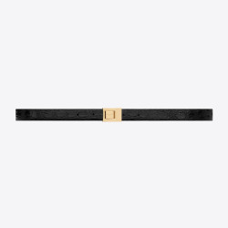 SAINT LAURENT 세인트로랑 악어 엠보 가죽 버클 협벨트 715871 (20mm) 2COLOR