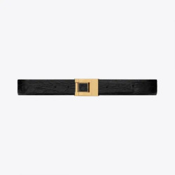 SAINT LAURENT 세인트로랑 악어 엠보 가죽 버클 협벨트 658518 (30mm) 2COLOR