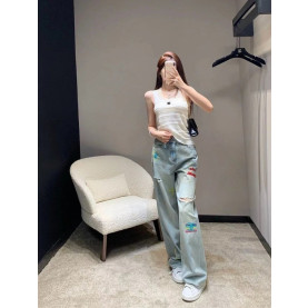  CHANEL 샤넬 코코자수 청바지