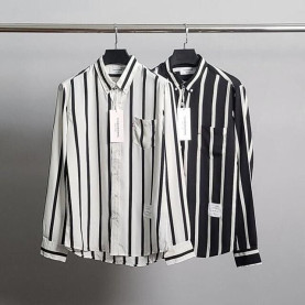THOM BROWNE 톰브라운 실크리스 스트라이프 셔츠