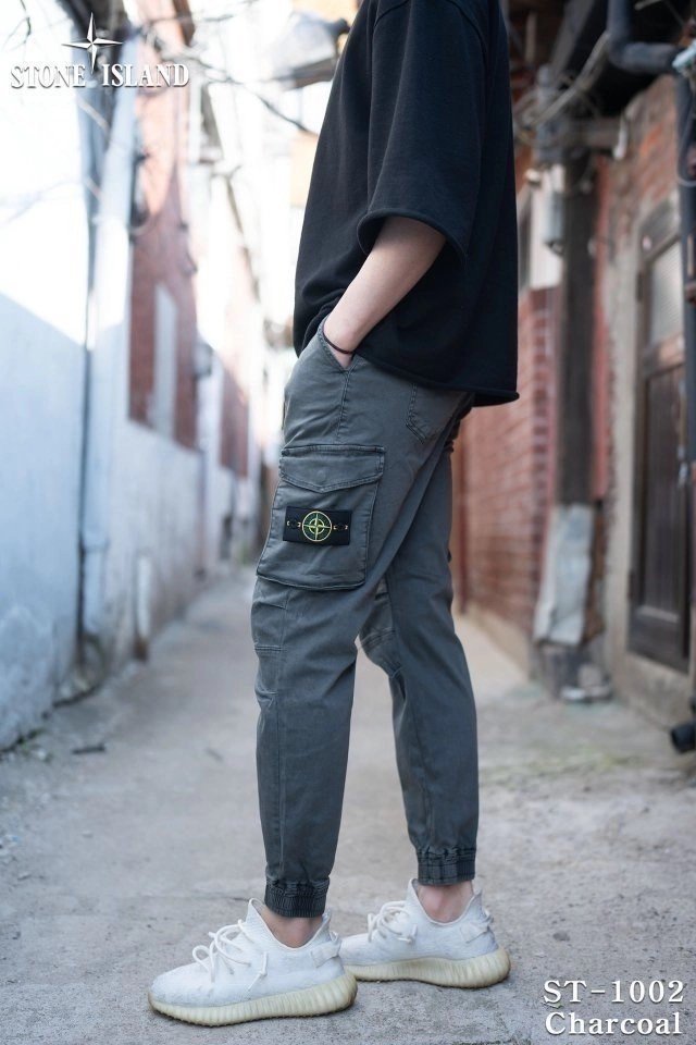 STONE ISLAND 스톤아일랜드 면 스판 빈티지 카고 조거 팬츠 3COLOR