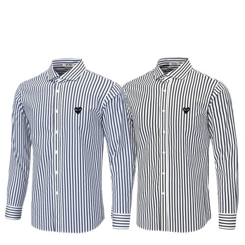 ●4월 판매 13위● COMME DES GARCONS 꼼데가르송 블랙와펜 스트라이프 셔츠