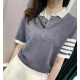 THOM BROWNE 톰브라운 단추 카라 반팔 니트 3COLOR