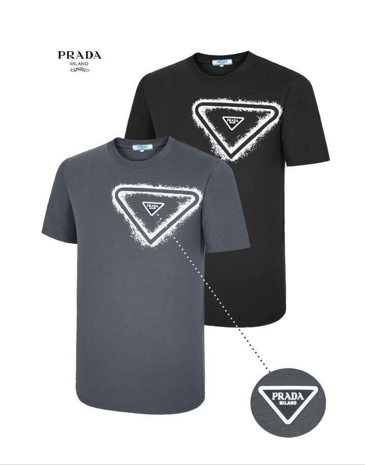 PRADA 프라다 반팔 라운드