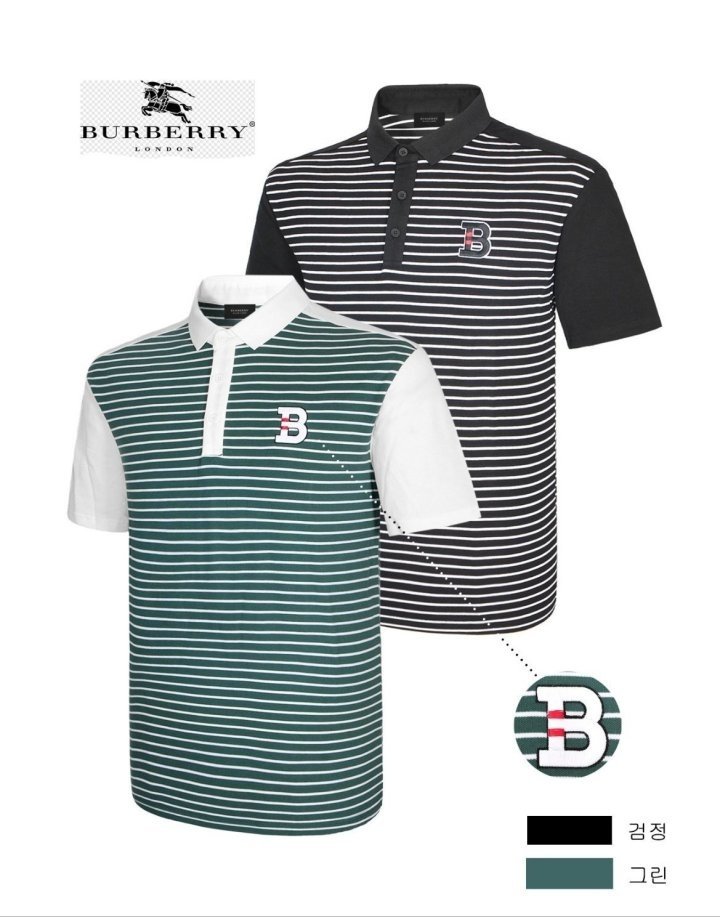 BURBERRY 버버리 반팔 카라