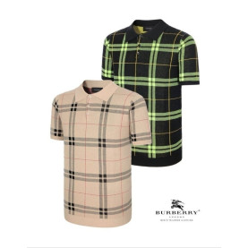 BURBERRY 버버리 반팔 니트 카라