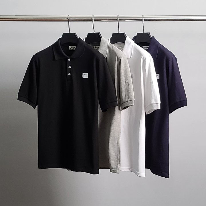 ACNE STUDIOS 아크네스튜디오 화이트와펜 PK 반팔 카라티