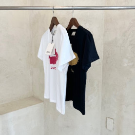 ISABEL MARANT 이자벨마랑 예이츠 입술 로고  반팔티