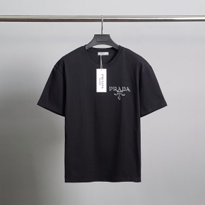 PRADA 프라다 쉐도우프린팅 코튼 반팔티