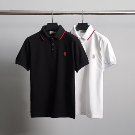 BURBERRY 버버리 TB자수 레드라인 PK 반팔 카라티