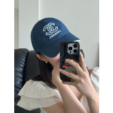 CHANEL 샤넬 데님 볼캡