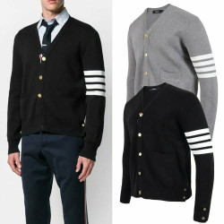 THOM BROWNE 톰브라운 톰브라운 사선 골드버튼 울 가디건