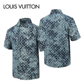 LOUIS VUITTON 루이비통 모노그램 데님 셔츠