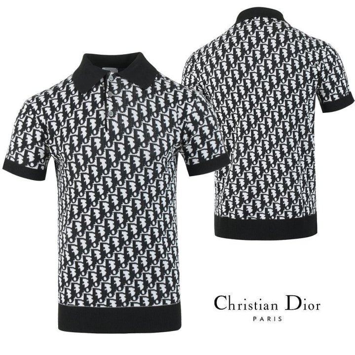 DIOR 디올 전판 로고 카라 반팔티 2COLOR