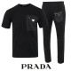 PRADA 프라다 지퍼 포켓 반팔 긴바지 셋트