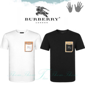 BURBERRY 버버리 포켓 큐빅기사 라운드티