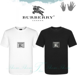 BURBERRY 버버리 기사패치 라운드 반팔티