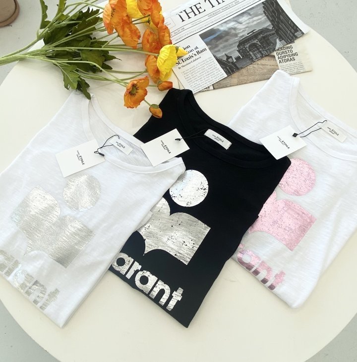 ISABEL MARANT 이자벨마랑 쥬얼 로고 반팔