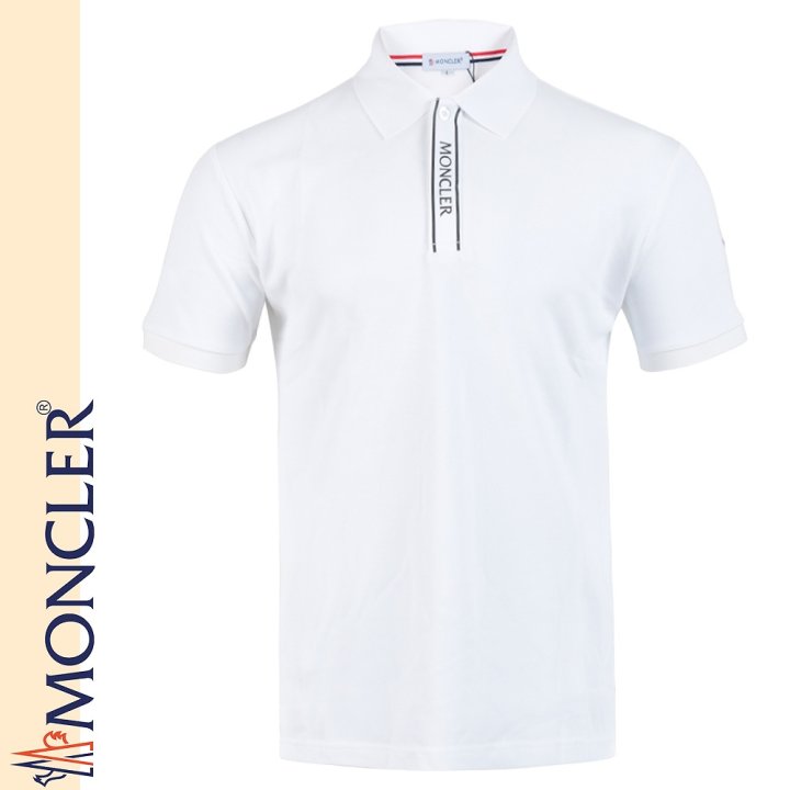 MONCLER 몽클레어 버튼 로고 카라티 2COLOR