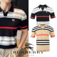 BURBERRY 버버리 기마자수 스트라이프 오픈카라 니트