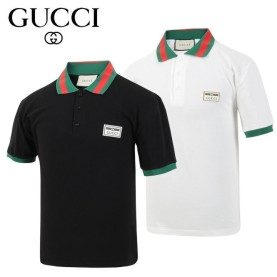 GUCCI 구찌 삼선 시보리 카라T