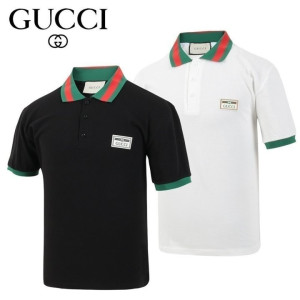 GUCCI 구찌 삼선 시보리 카라T