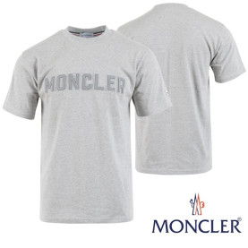 MONCLER 몽클레어 가죽 레터링 로고 반팔티