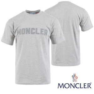 MONCLER 몽클레어 가죽 레터링 로고 반팔티