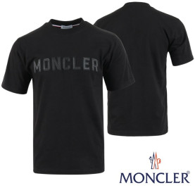 MONCLER 몽클레어 가죽 레터링 로고 반팔티
