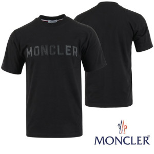 MONCLER 몽클레어 가죽 레터링 로고 반팔티