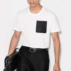 LOEWE 로에베 레더포켓 반팔