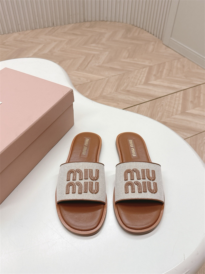 MIUMIU 미우미우 여성용 슬리퍼 M90473-2
