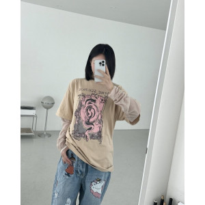 ACNE STUDIOS 아크네스튜디오 그래픽 레이어드 티셔츠
