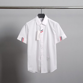 THOM BROWNE 톰브라운 히든삼선 스트라이프 반팔 셔츠