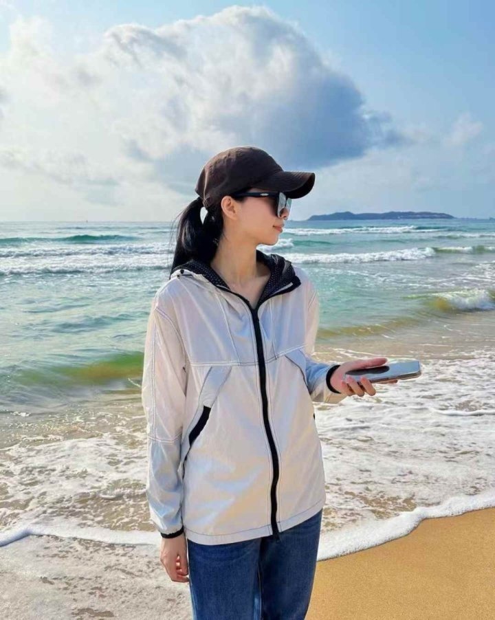 MONCLER 몽클레어 후드 패치 워크 윈드 브레이커 재킷
