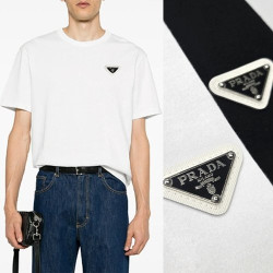 PRADA 프라다 배색플레이트 반팔