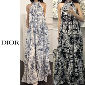 DIOR 디올 프린팅 홀터넥 원피스 2COLOR