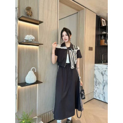 DIOR 디올 롱 스커트 반팔 셋트